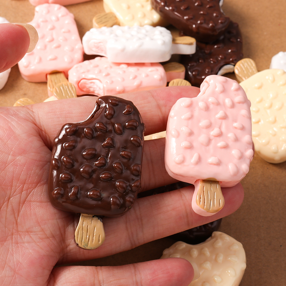 4pcs Simulation Food Ice Cream - Craft Embellishments ulasan dan harga
