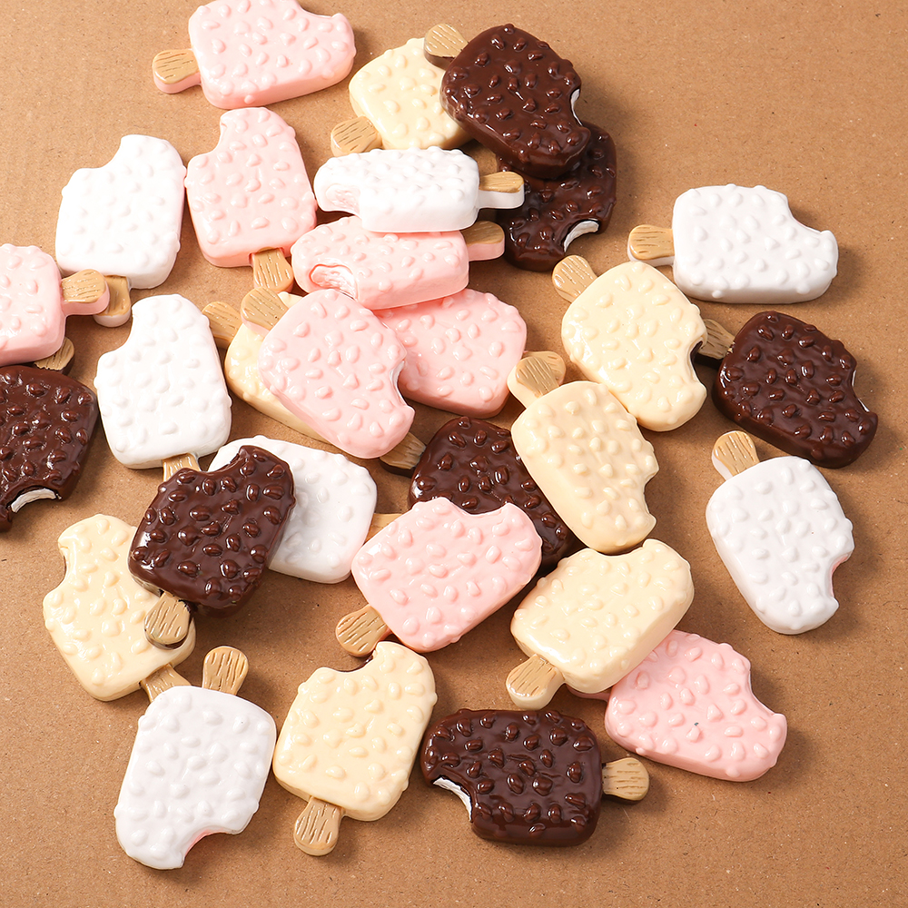 4pcs Simulation Food Ice Cream - Craft Embellishments ulasan dan harga