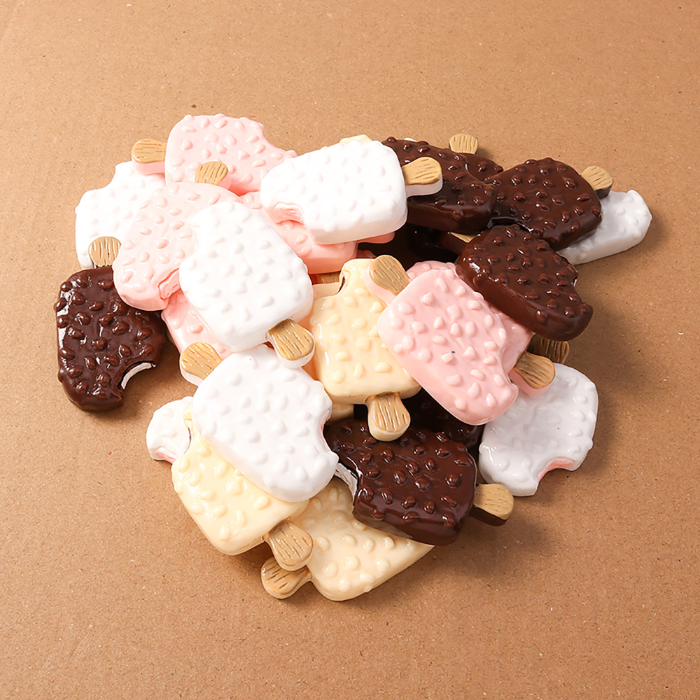4pcs Simulation Food Ice Cream - Craft Embellishments ulasan dan harga