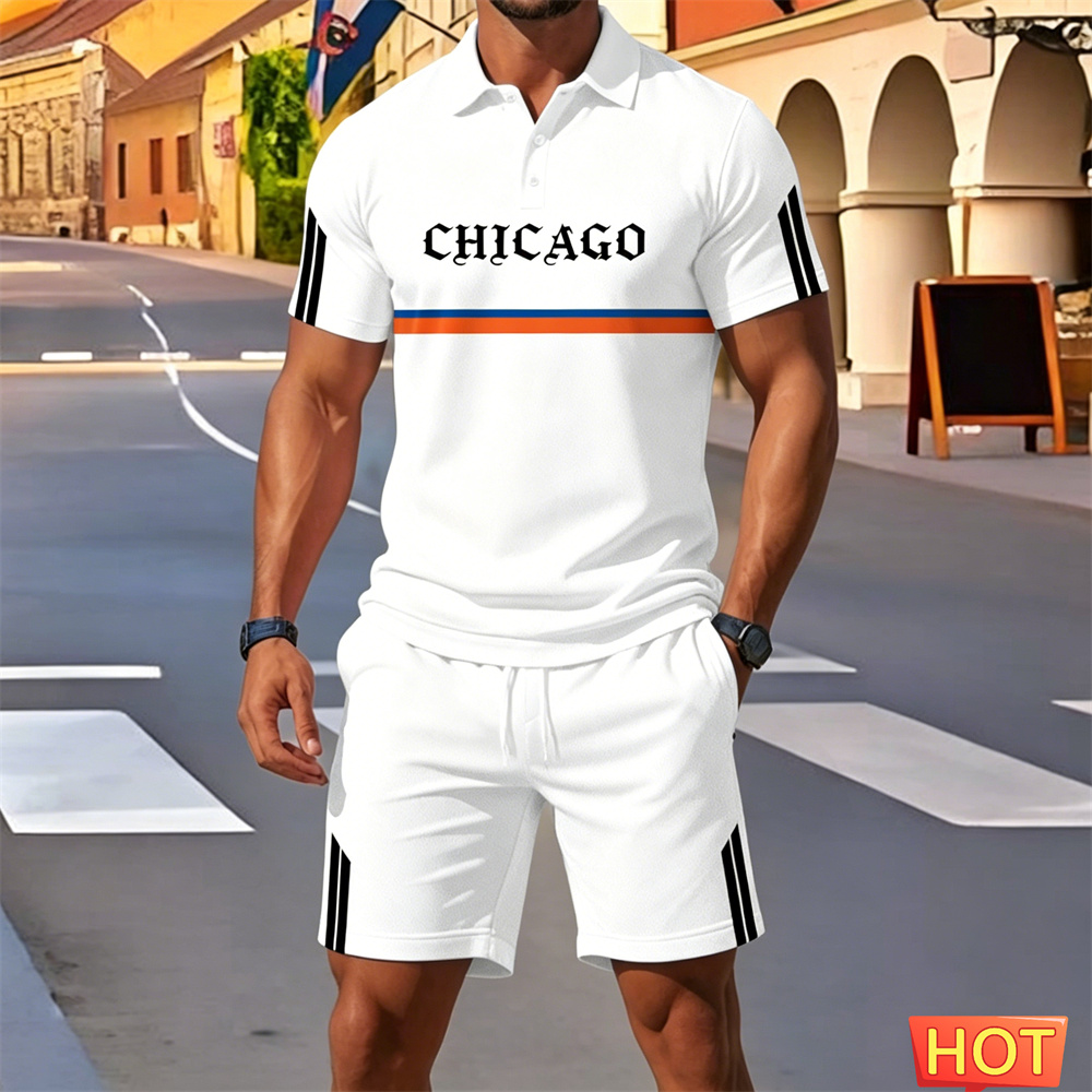 Summer man 2 piece outfits Men - Embellish Knit ulasan dan harga