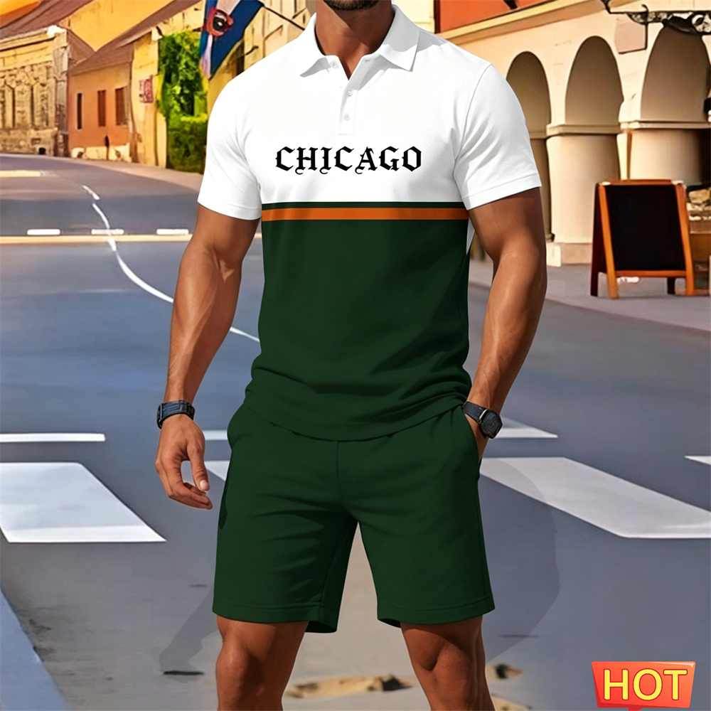 Summer man 2 piece outfits Men - Embellish Knit ulasan dan harga