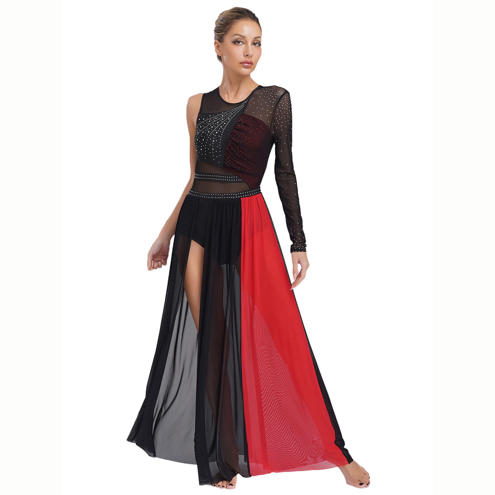 Women Lyrical Dance Costume Rh - Rhinestone Banding Trim ulasan dan harga