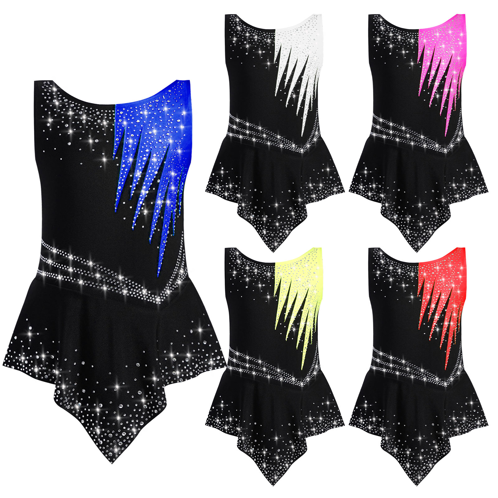 Girls Rhinestones Contrast Col - Rhinestone Banding Trim ulasan dan harga