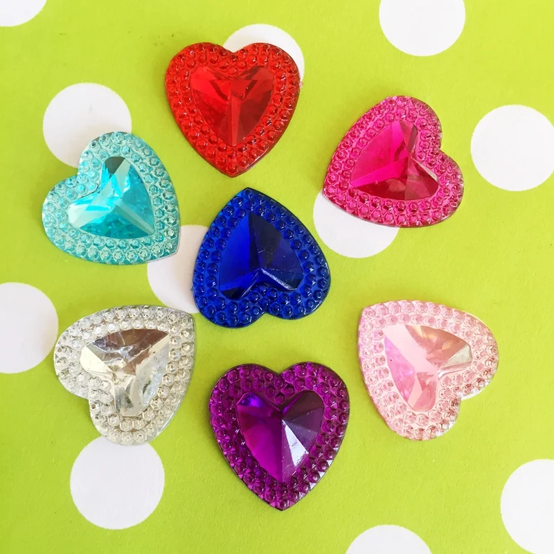 30pcs 20mm Acrylic Rhinestones - Embellishment Glue Craft ulasan dan harga