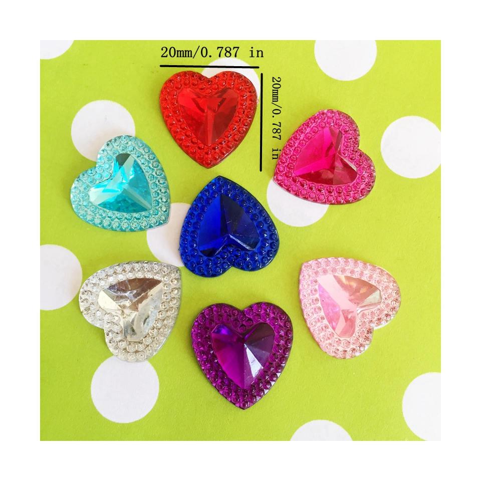 30pcs 20mm Acrylic Rhinestones - Embellishment Glue Craft ulasan dan harga