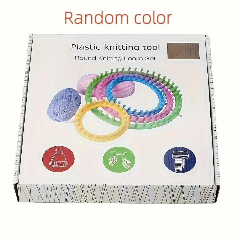 4 Size Round Plastic Scarf Kni - Pom Pom Maker Tool ulasan dan harga