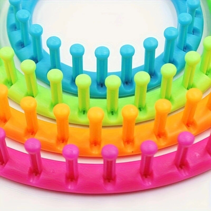 4 Size Round Plastic Scarf Kni - Pom Pom Maker Tool ulasan dan harga
