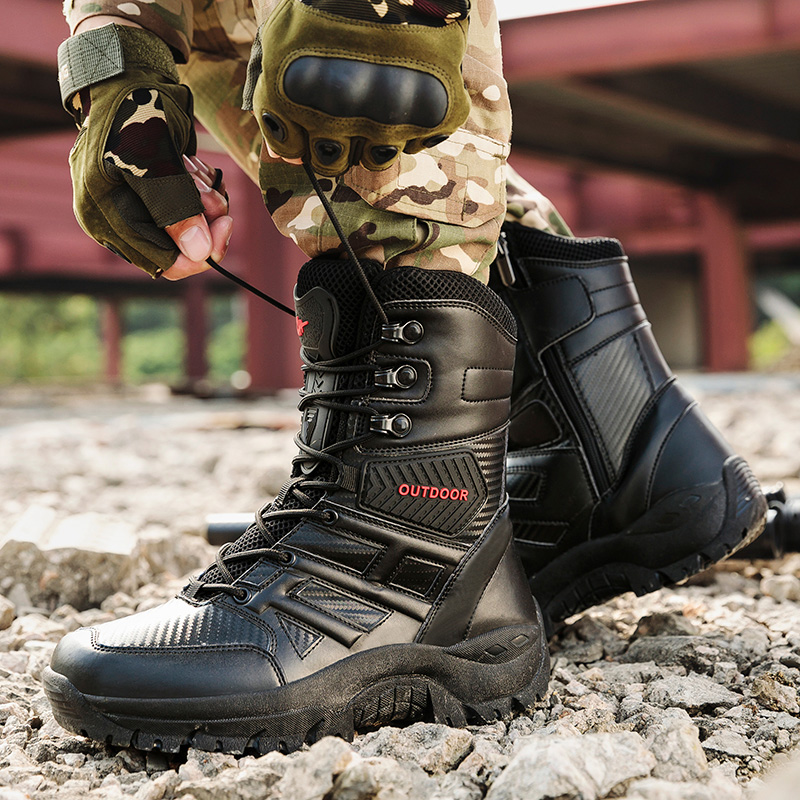 actical Military Boots Large S - Guipure Lace Panel ulasan dan harga