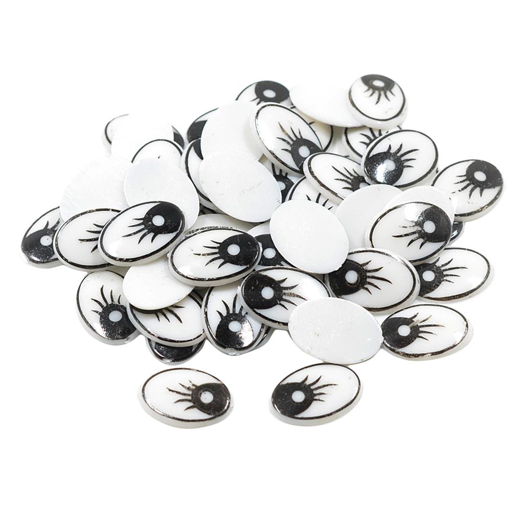 DIY Doll Eyes Plastic Flatback - Craft Embellishments ulasan dan harga