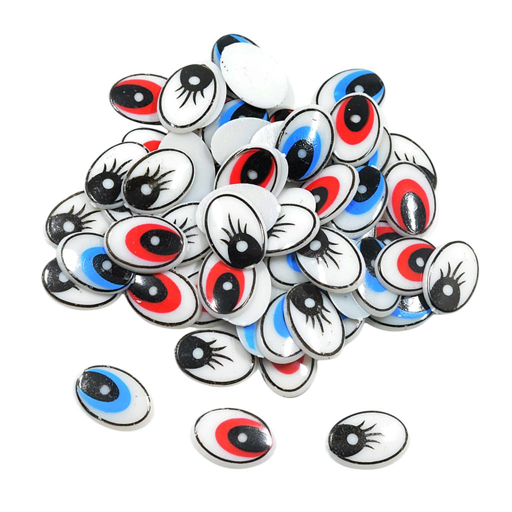 DIY Doll Eyes Plastic Flatback - Craft Embellishments ulasan dan harga