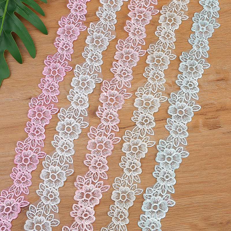 5CM Width Embroidered Organza  - Lace Ribbon Trim ulasan dan harga