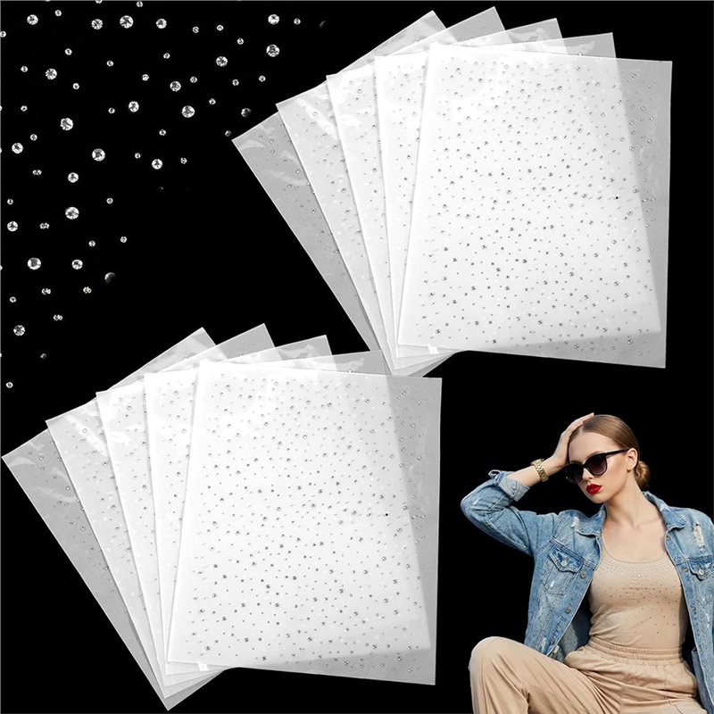 A64Z Rhinestone Sheets 10 Iron - Hotfix Rhinestone Sheet ulasan dan harga