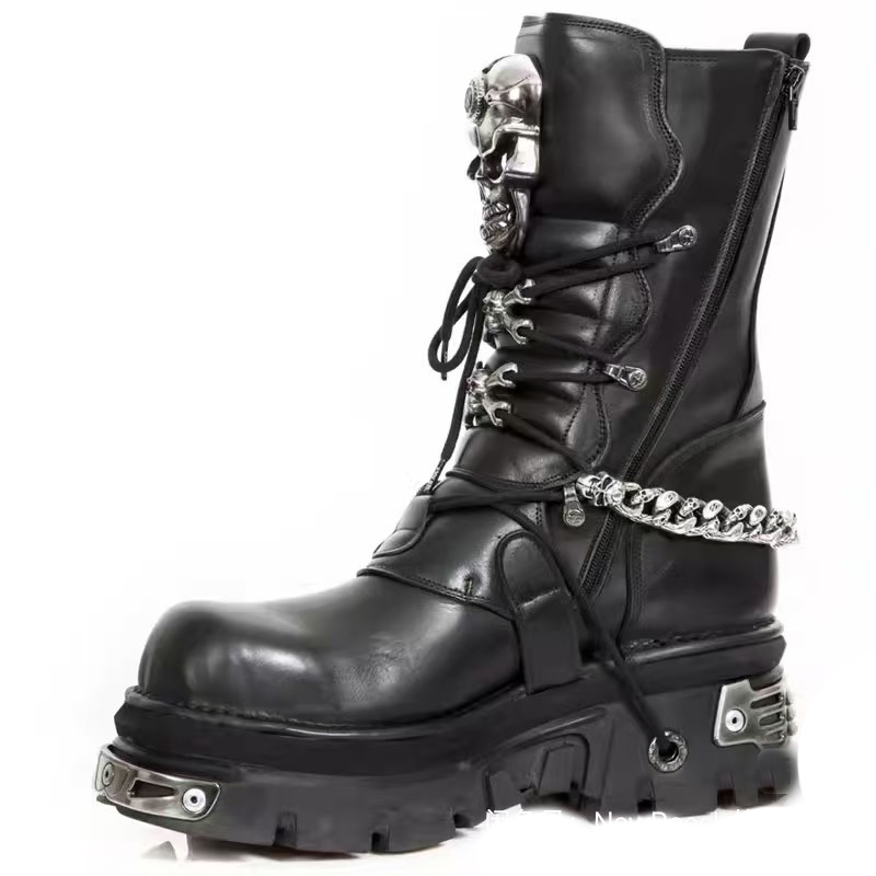 Fashion Men's Genuine Leather  - Guipure Lace Panel ulasan dan harga