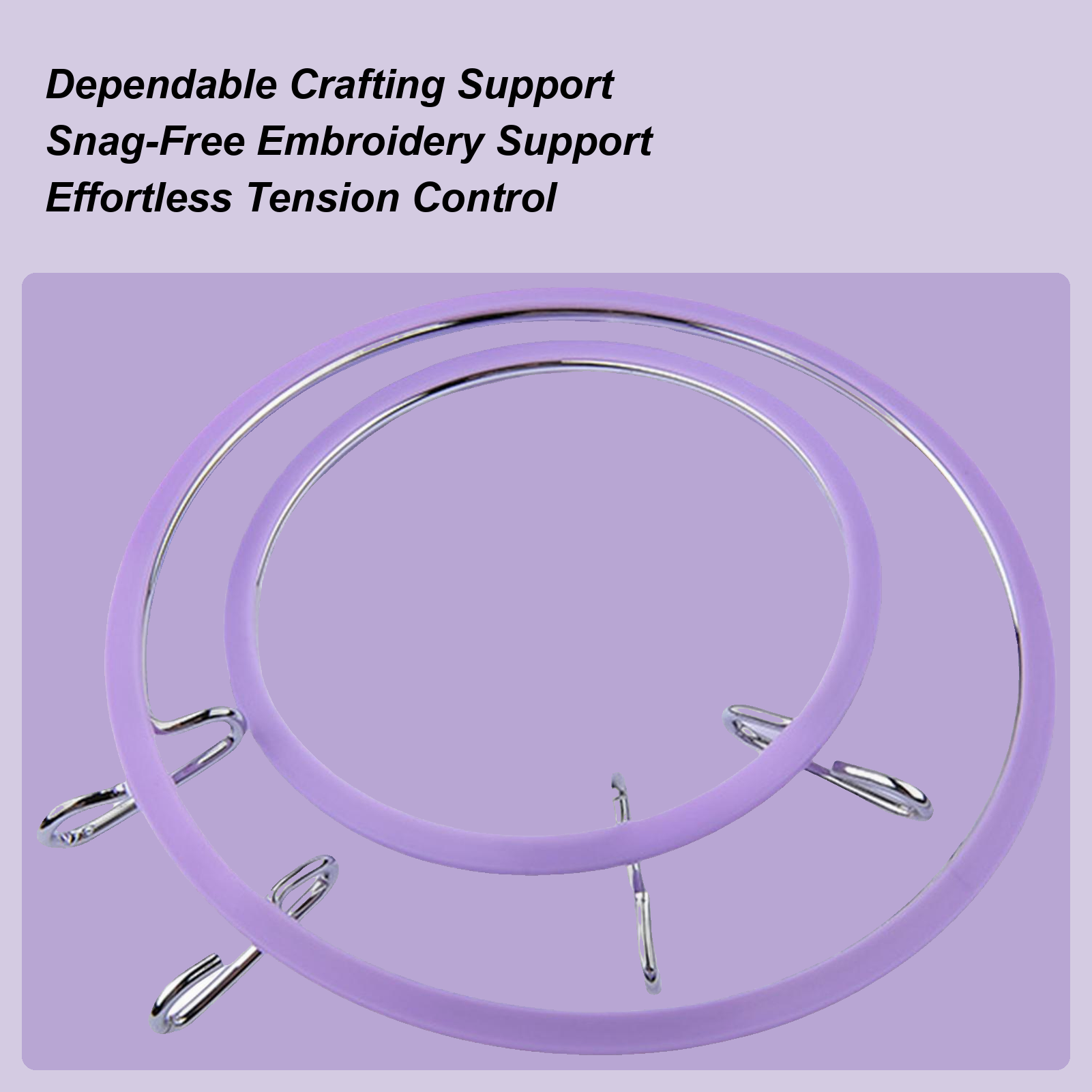 Hoop For Cross Stitching Metal - Embroidery Embellishments ulasan dan harga