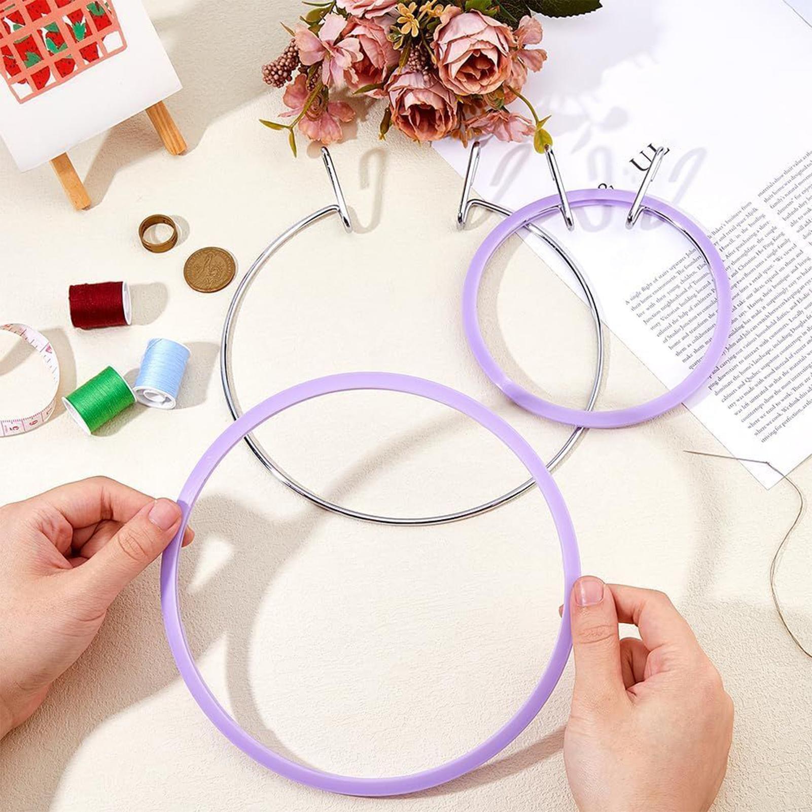 Hoop For Cross Stitching Metal - Embroidery Embellishments ulasan dan harga
