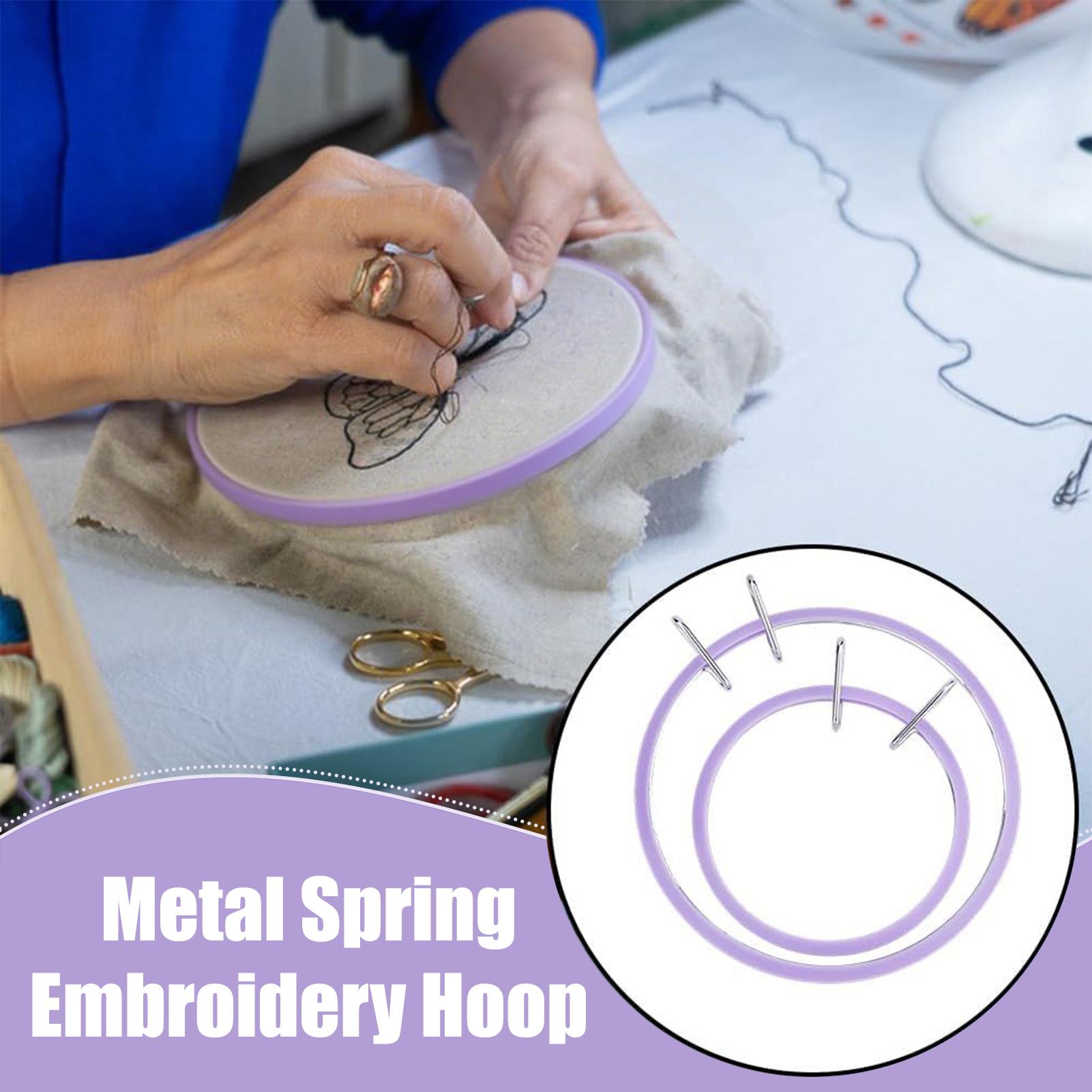 Hoop For Cross Stitching Metal - Embroidery Embellishments ulasan dan harga