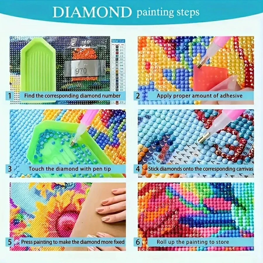 Cartoon Happy Old Couple 5D Fu - Embroidery Embellishments ulasan dan harga