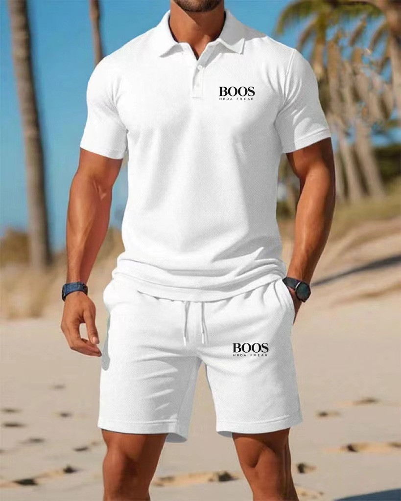 New men's business casual shor - Embellish Knit ulasan dan harga