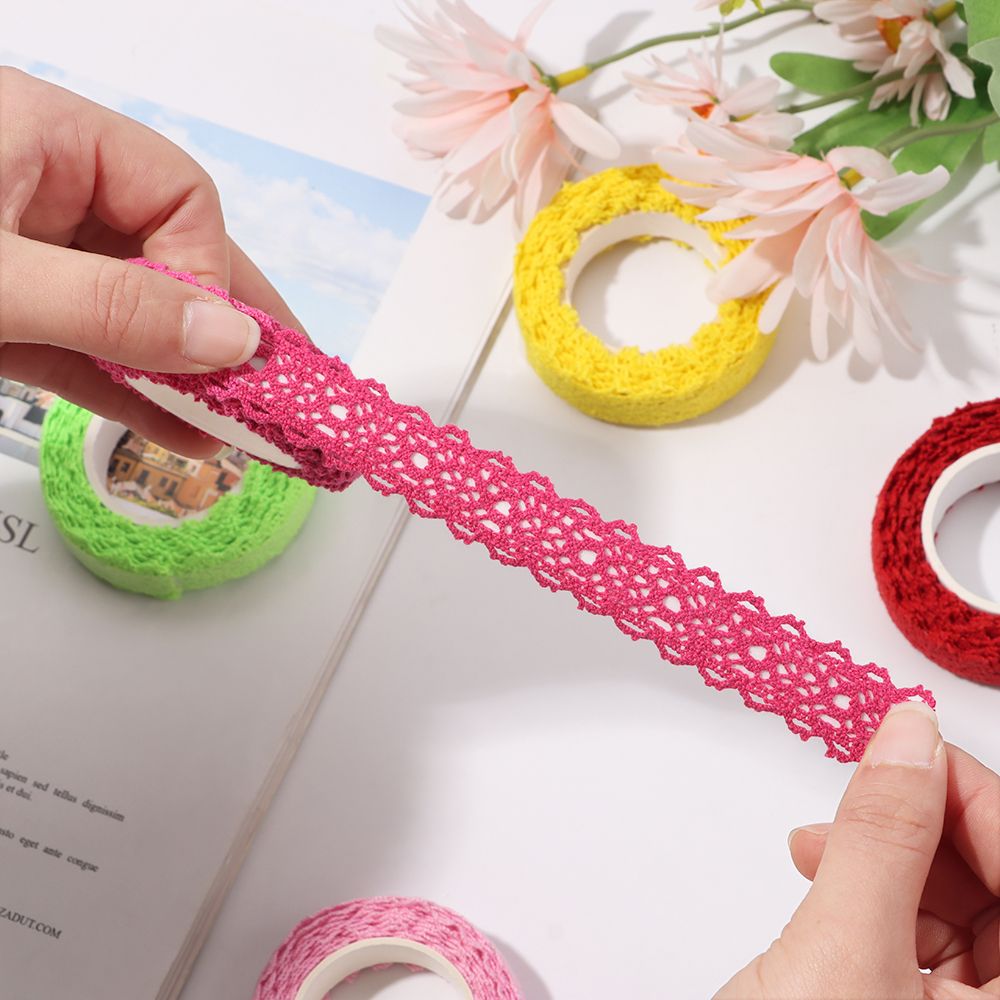 2Yards/pc Lace Tapes Sticker S - Lace Ribbon Trim ulasan dan harga