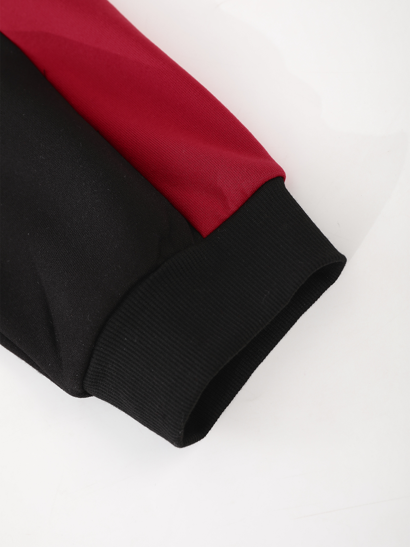 Men's Plus Size Black & Red Co - Embellish Knit ulasan dan harga