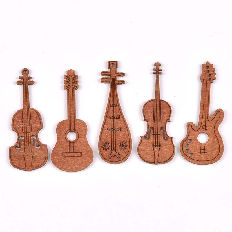 20Pcs/set Wood Handicraft guit - Embellishments For Scrapbooking ulasan dan harga