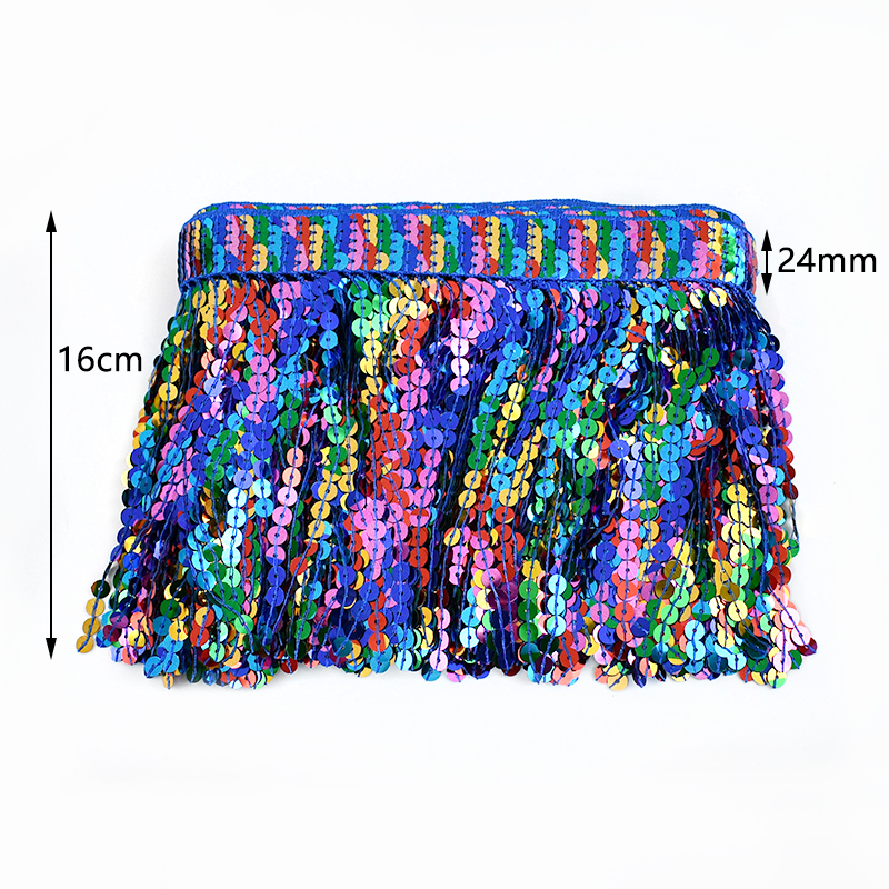 5/10Yards Sequin Fringe Tassel - Beaded Trim Fringe ulasan dan harga