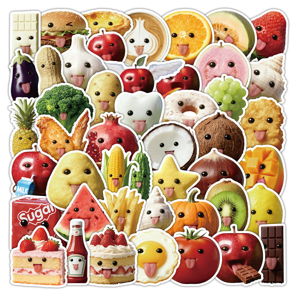 53 Pcs Abstract Art Style Food - Craft Embellishment World ulasan dan harga