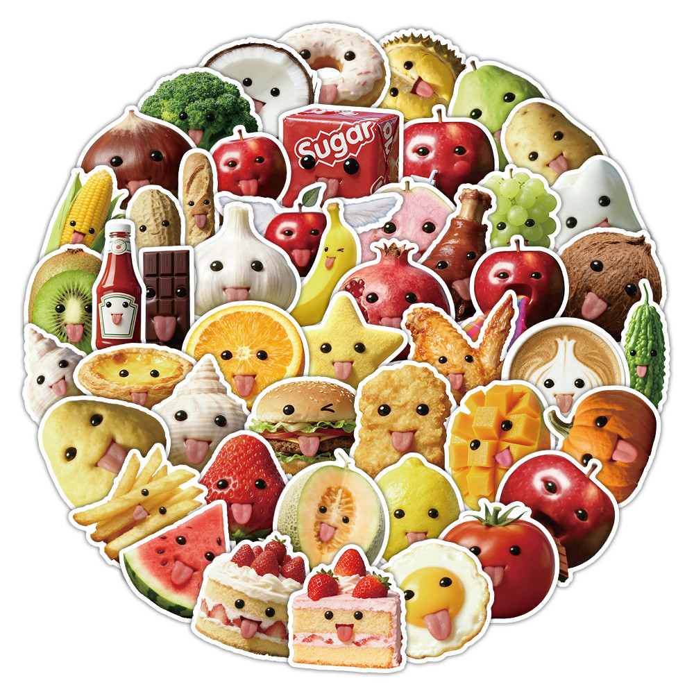 53 Pcs Abstract Art Style Food - Craft Embellishment World ulasan dan harga