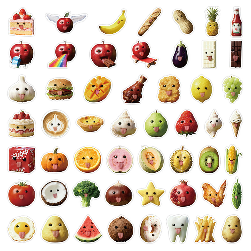 53 Pcs Abstract Art Style Food - Craft Embellishment World ulasan dan harga