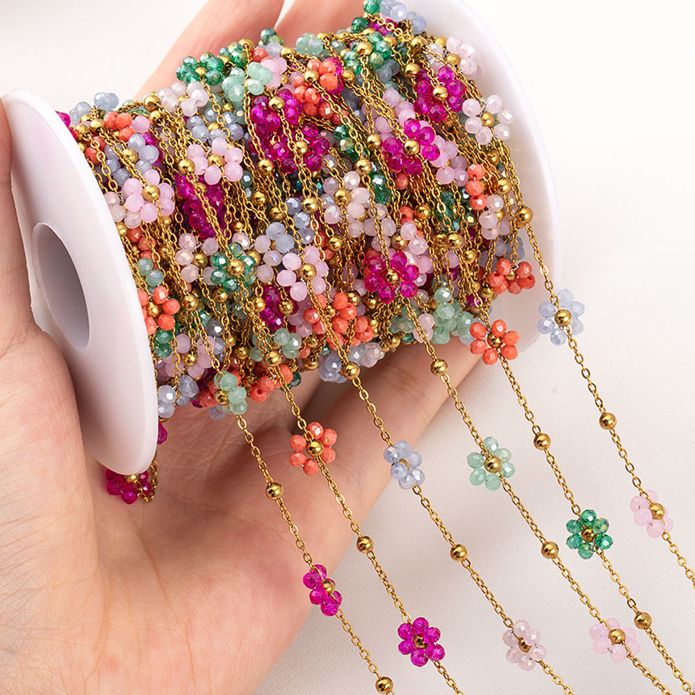1 Meters Stainless Steel Chain - Embroidery Embellishments ulasan dan harga