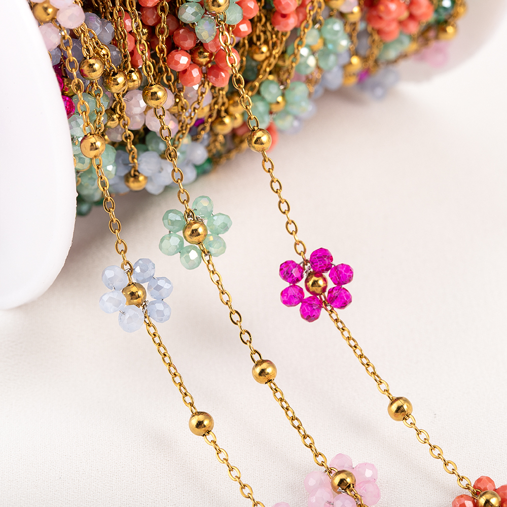 1 Meters Stainless Steel Chain - Embroidery Embellishments ulasan dan harga