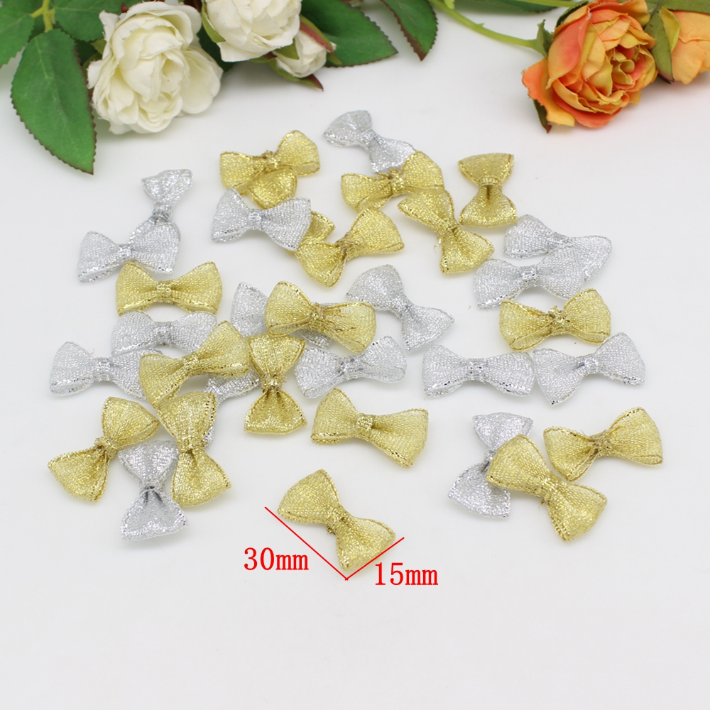 50/100pcs 15mm-30mm Gold and s - Embellishments For Scrapbooking ulasan dan harga
