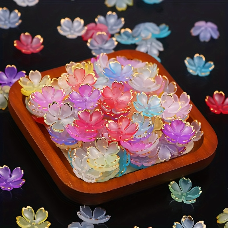 200/100pcs 15mm Colorful Acryl - Embroidery Embellishments ulasan dan harga