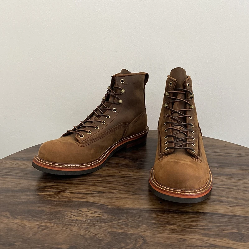 Vintage British Men Ankle Boot - Guipure Lace Panel ulasan dan harga
