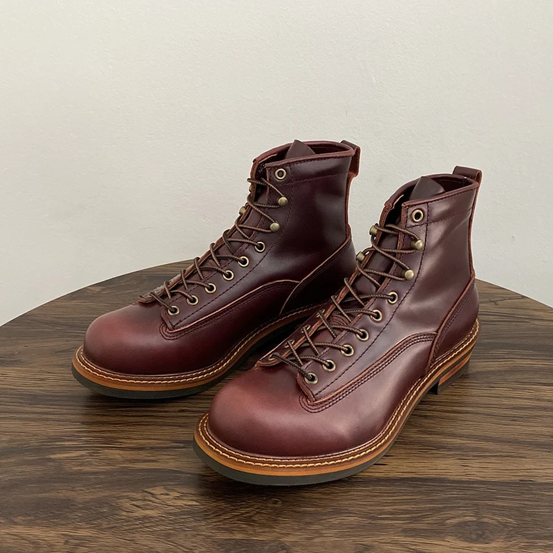 Vintage British Men Ankle Boot - Guipure Lace Panel ulasan dan harga