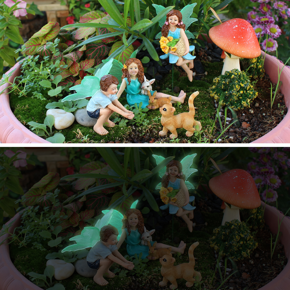4pc Flower Fairy and Animal Pa - Embellishment Crafts ulasan dan harga