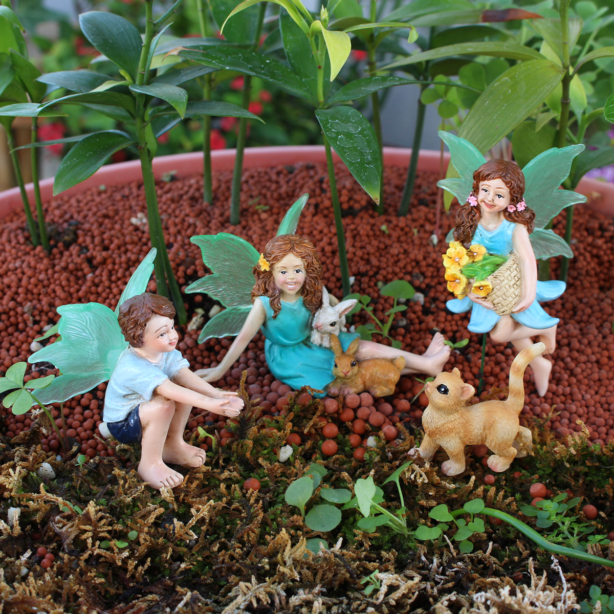 4pc Flower Fairy and Animal Pa - Embellishment Crafts ulasan dan harga