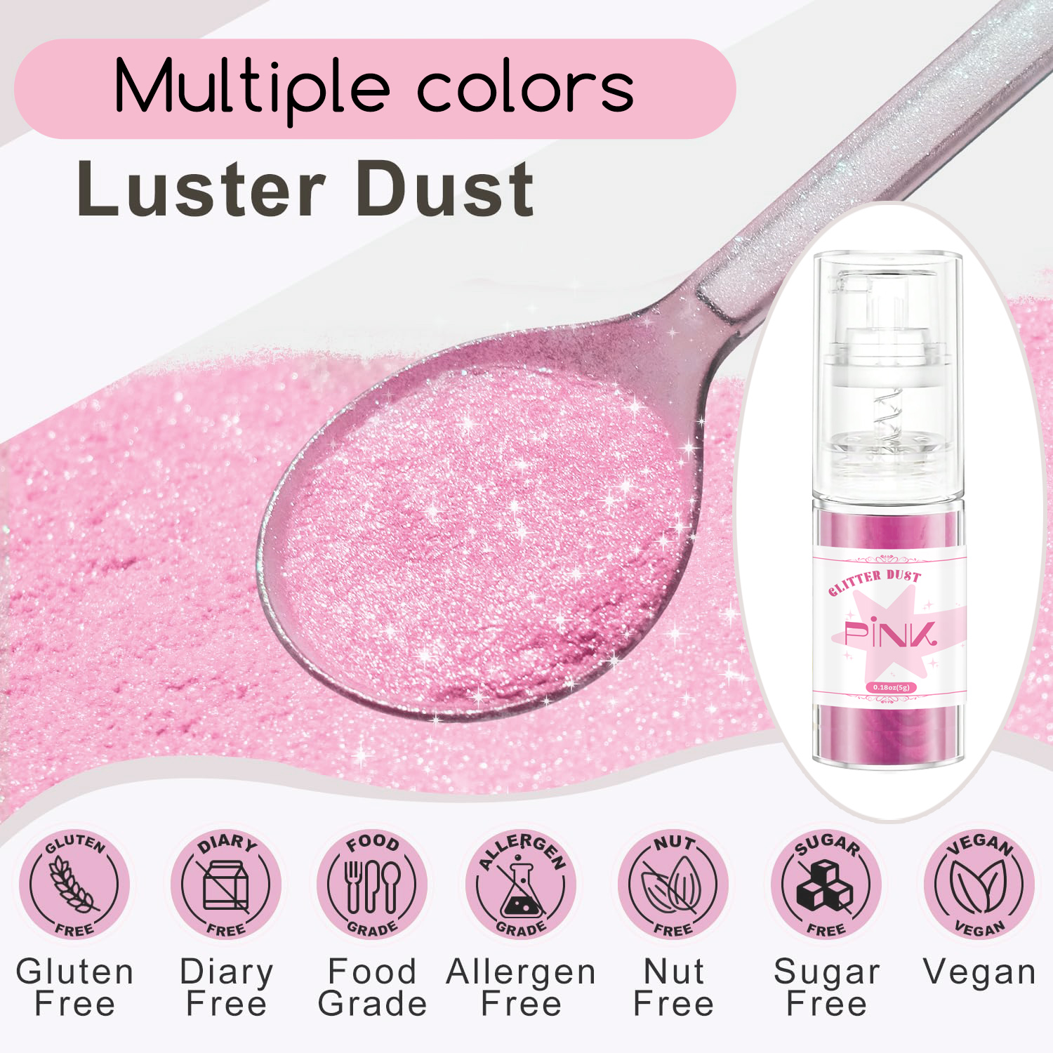 Multicolored Glitter Spray-Shi - Embellishment Crafts ulasan dan harga