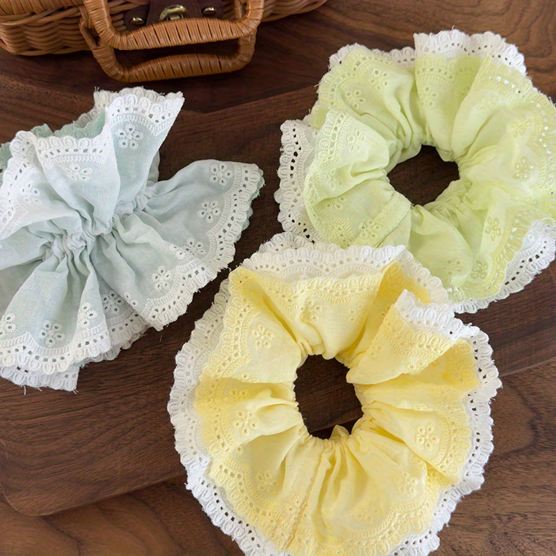 Korean-Style Elegant Mint Gree - Elastic Lace Trim ulasan dan harga