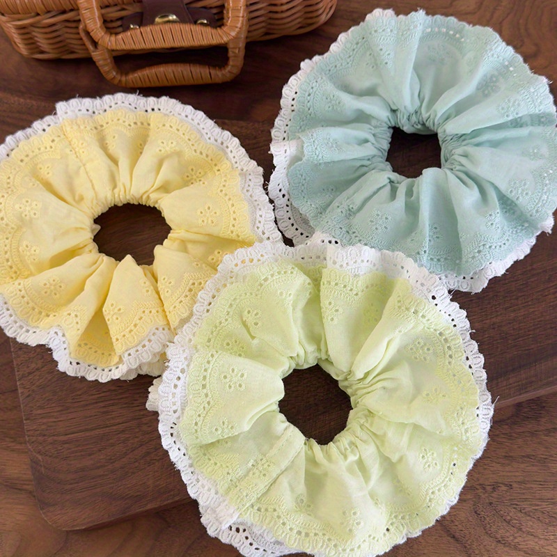 Korean-Style Elegant Mint Gree - Elastic Lace Trim ulasan dan harga