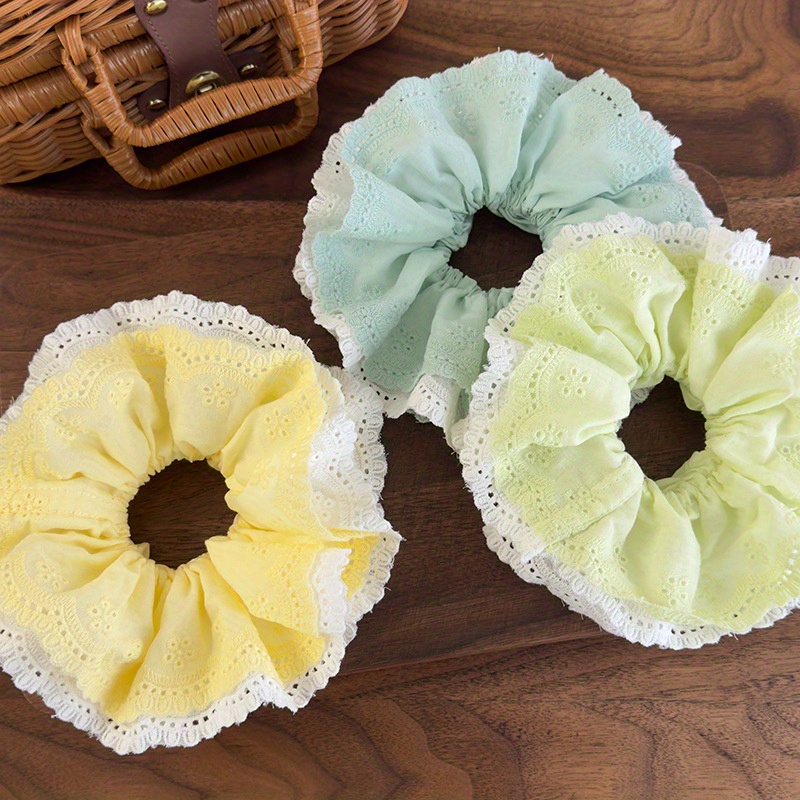 Korean-Style Elegant Mint Gree - Elastic Lace Trim ulasan dan harga