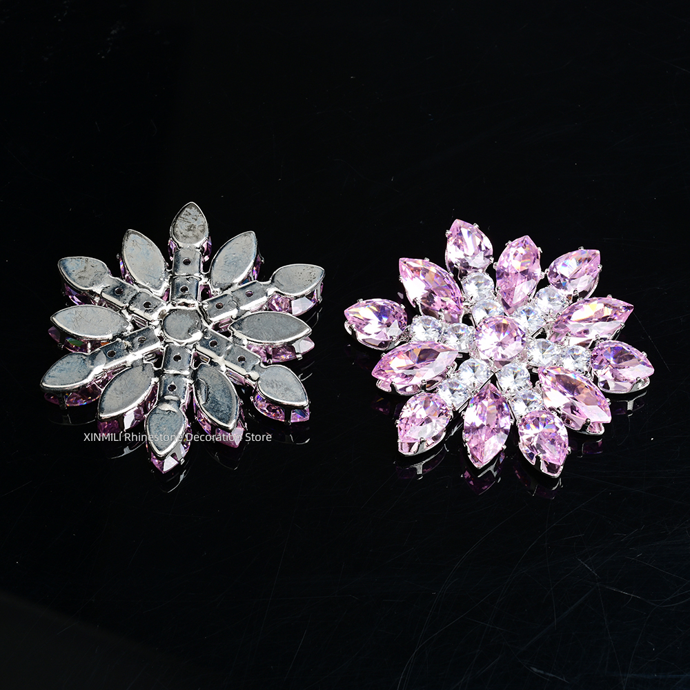 2Pcs Luxury Zircon Crystal Fla - Embellishment Glue Craft ulasan dan harga
