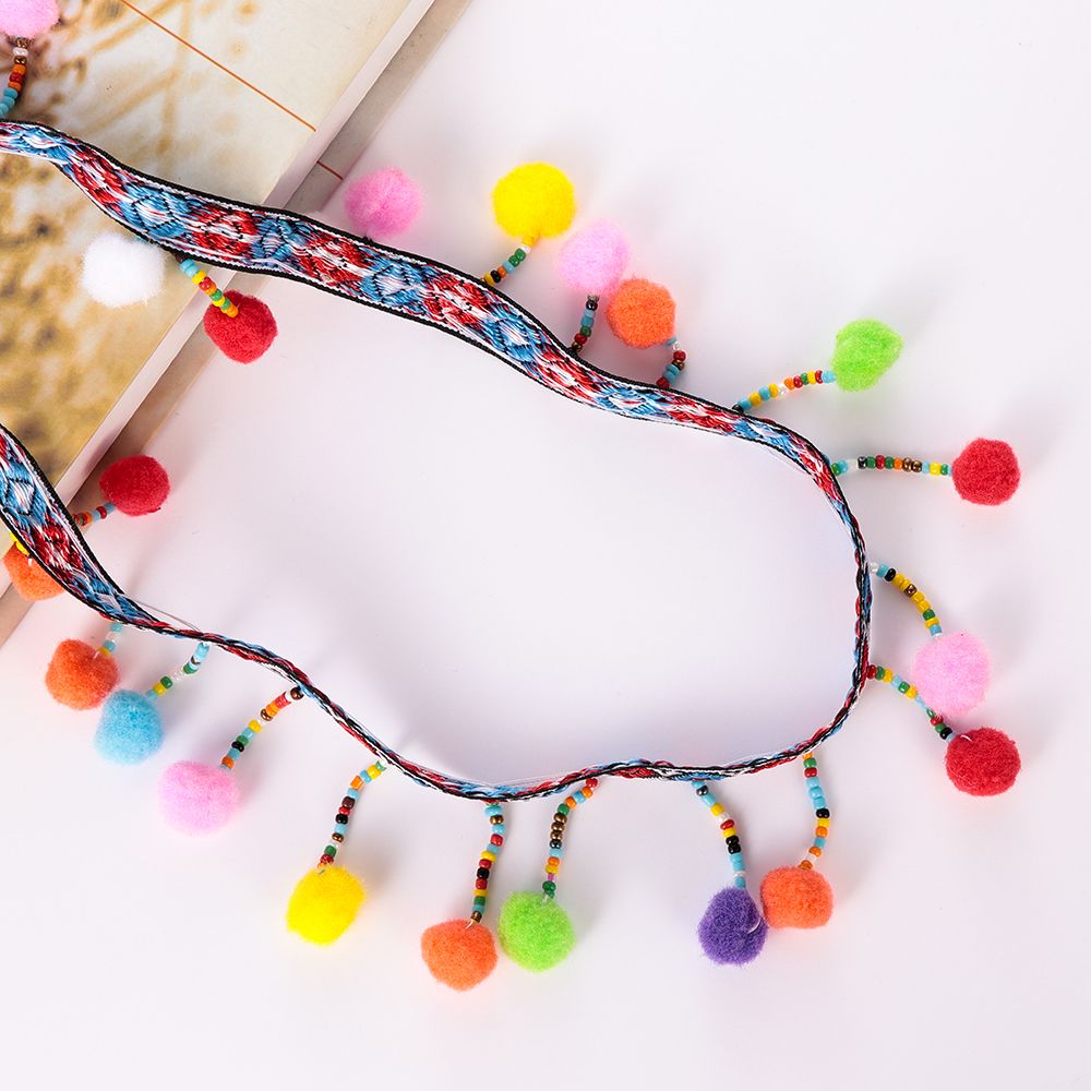 1yard Bohemia Tassel Lace Trim - Lace Ribbon Trim ulasan dan harga
