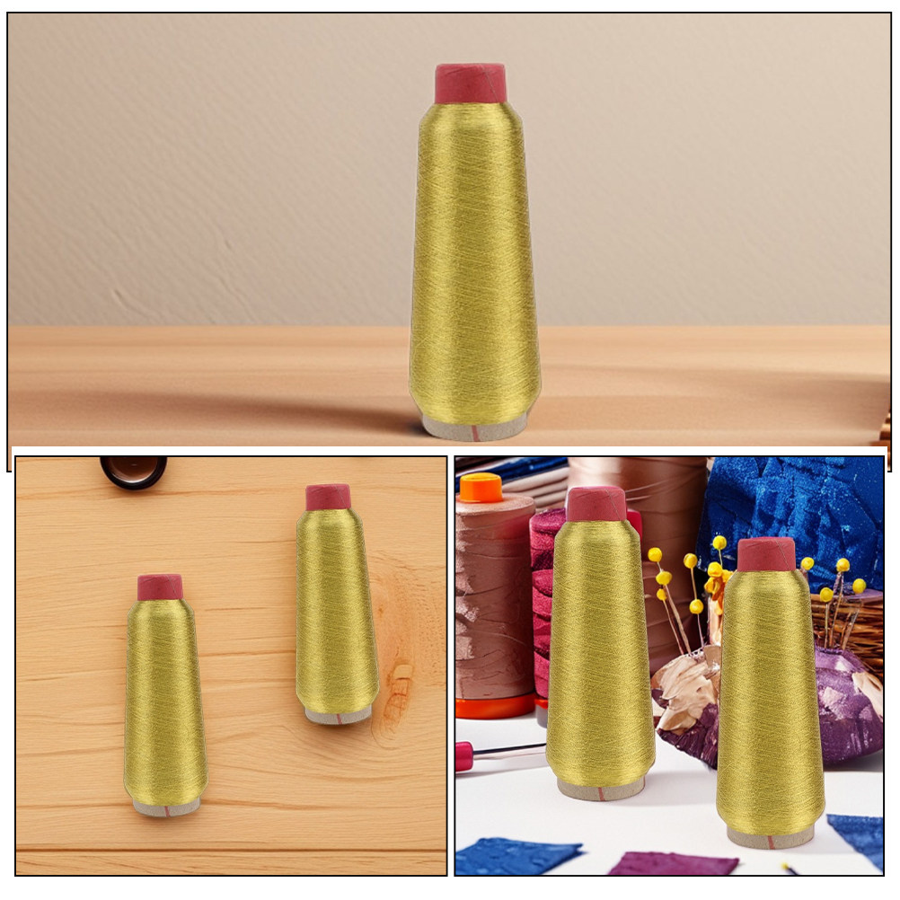 2 Rolls Metallic Golden Glitte - Embroidery Craft ulasan dan harga