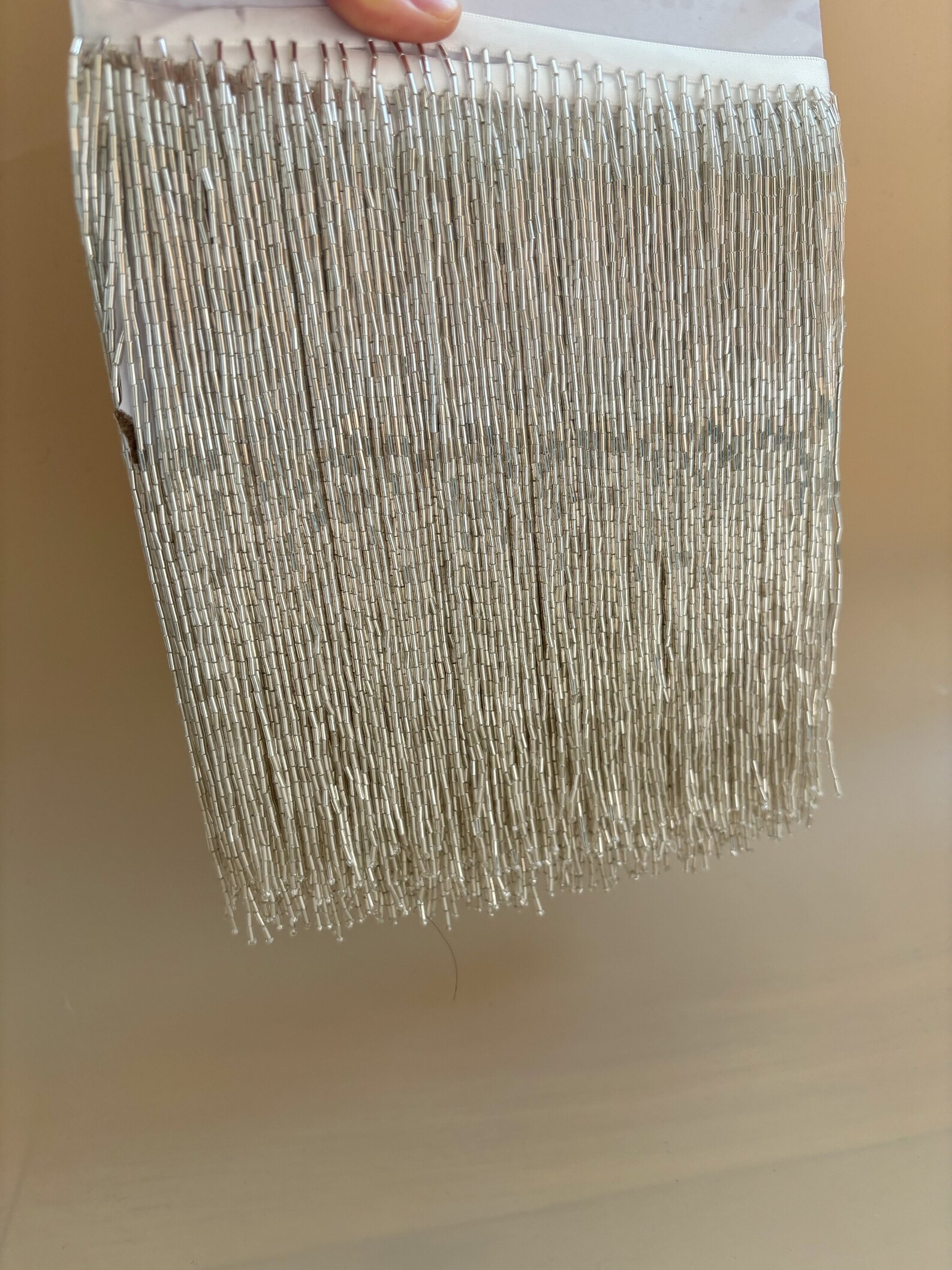 Silver Bead Fringe Trim For Ha - Beaded Trim Fringe ulasan dan harga