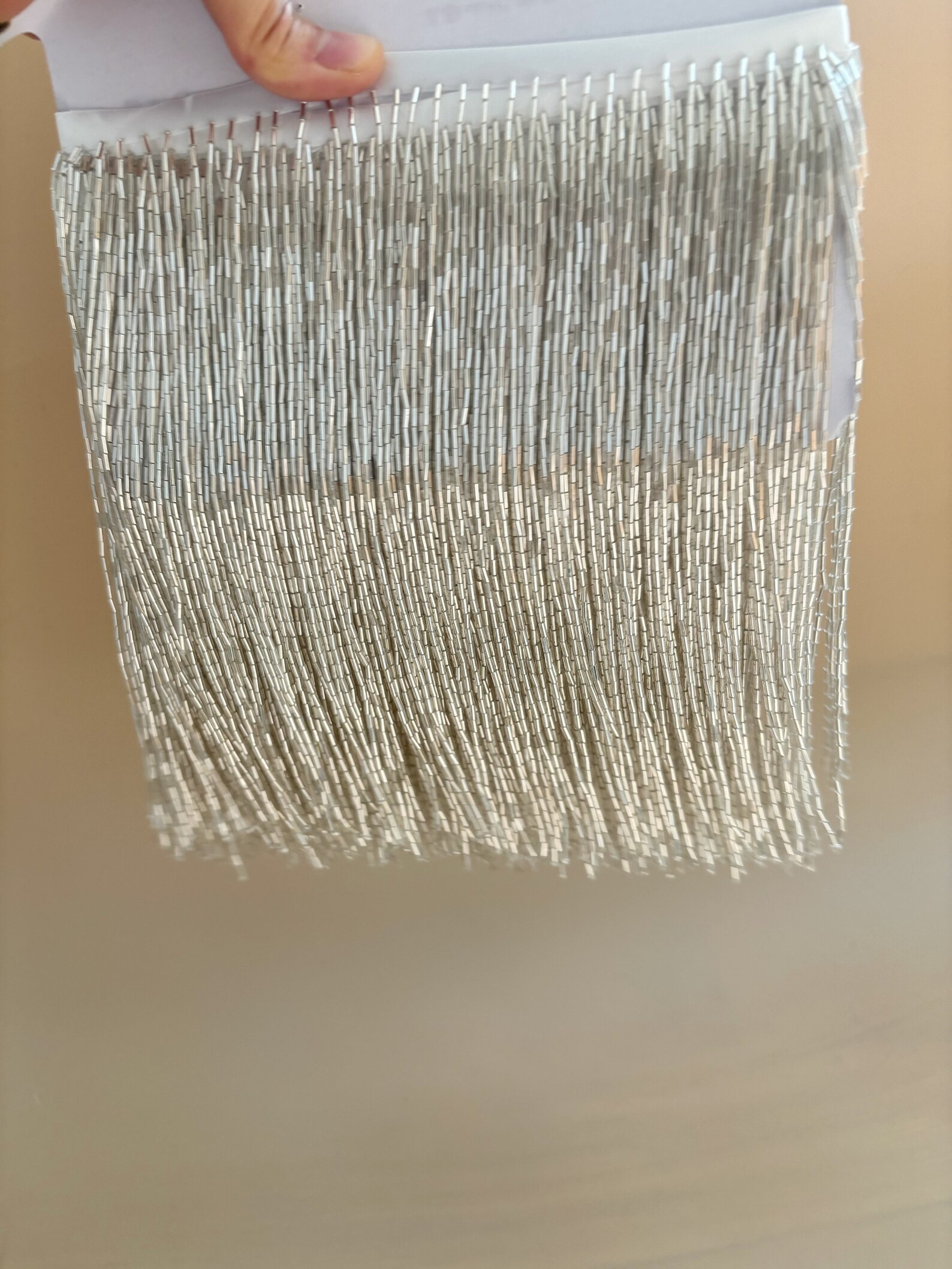 Silver Bead Fringe Trim For Ha - Beaded Trim Fringe ulasan dan harga