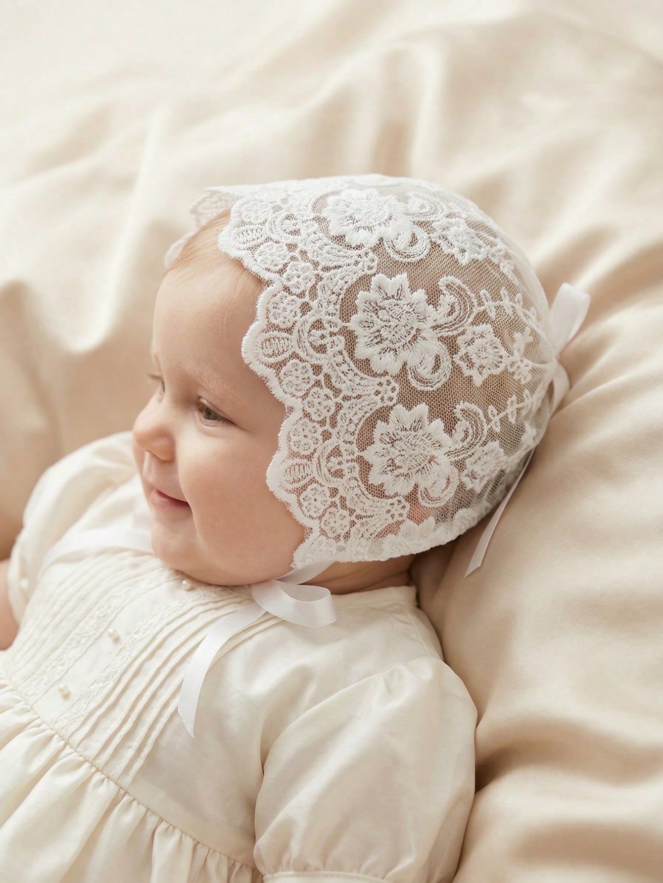 Baby Lace Brim Headband Hat He - Embroidery Embellishments ulasan dan harga