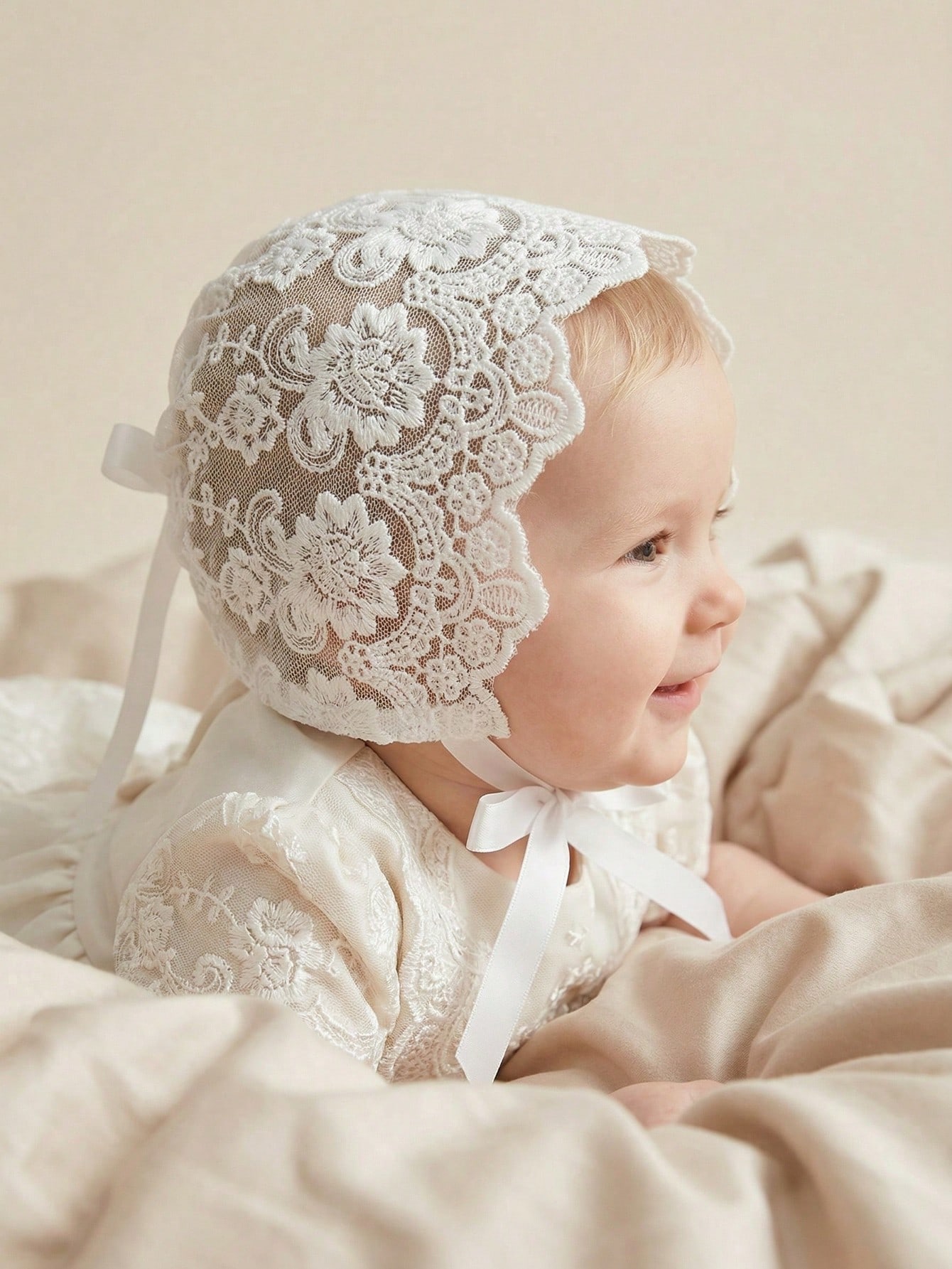 Baby Lace Brim Headband Hat He - Embroidery Embellishments ulasan dan harga