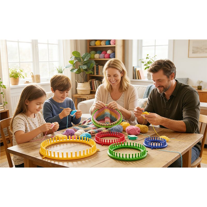 Round Knitting Loom For Hats S - Pom Pom Maker Tool ulasan dan harga