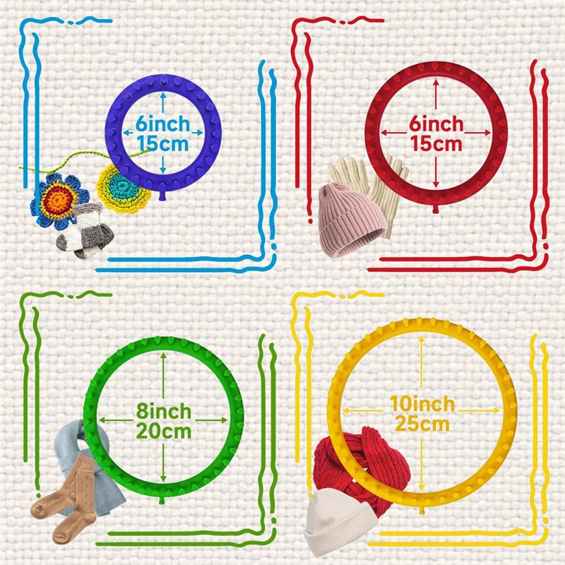 Round Knitting Loom For Hats S - Pom Pom Maker Tool ulasan dan harga